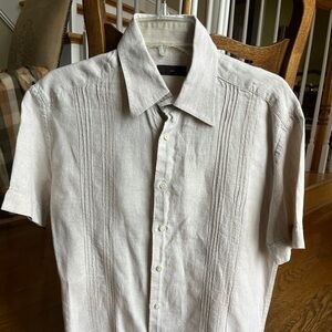 Zara men’s linen short-sleeve shirt